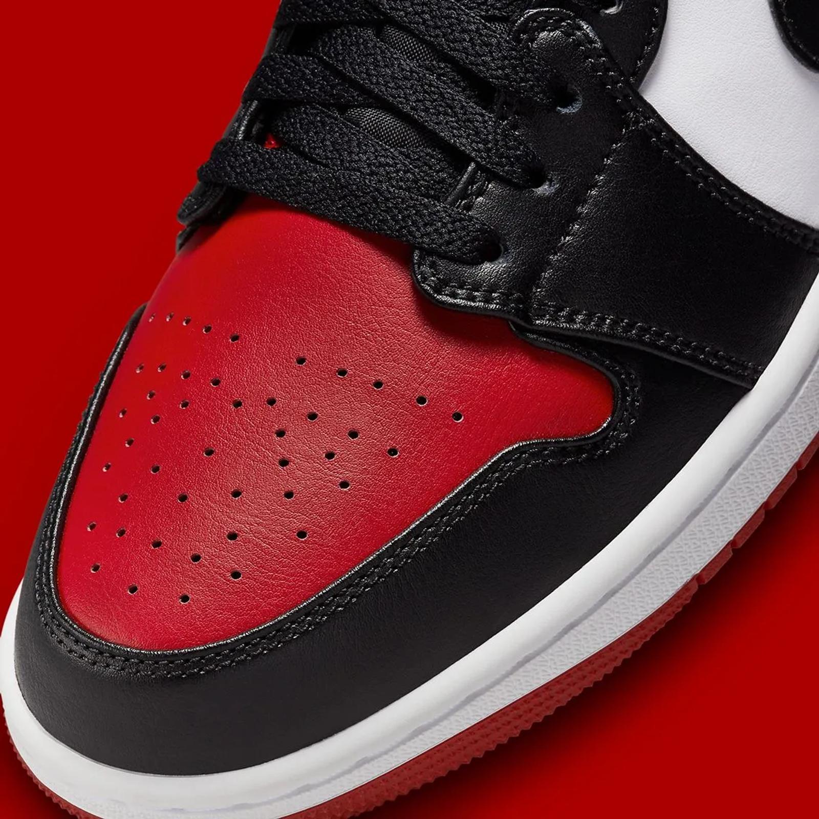 Air Jordan 1 Low Bred Toe 2.0