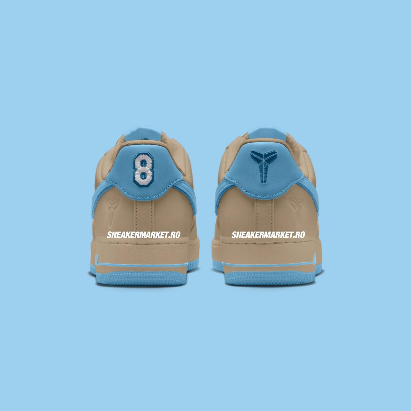 Kobe Bryant x Nike Air Force 1 Low Linen Blue IH1018-200 Release Date 2025