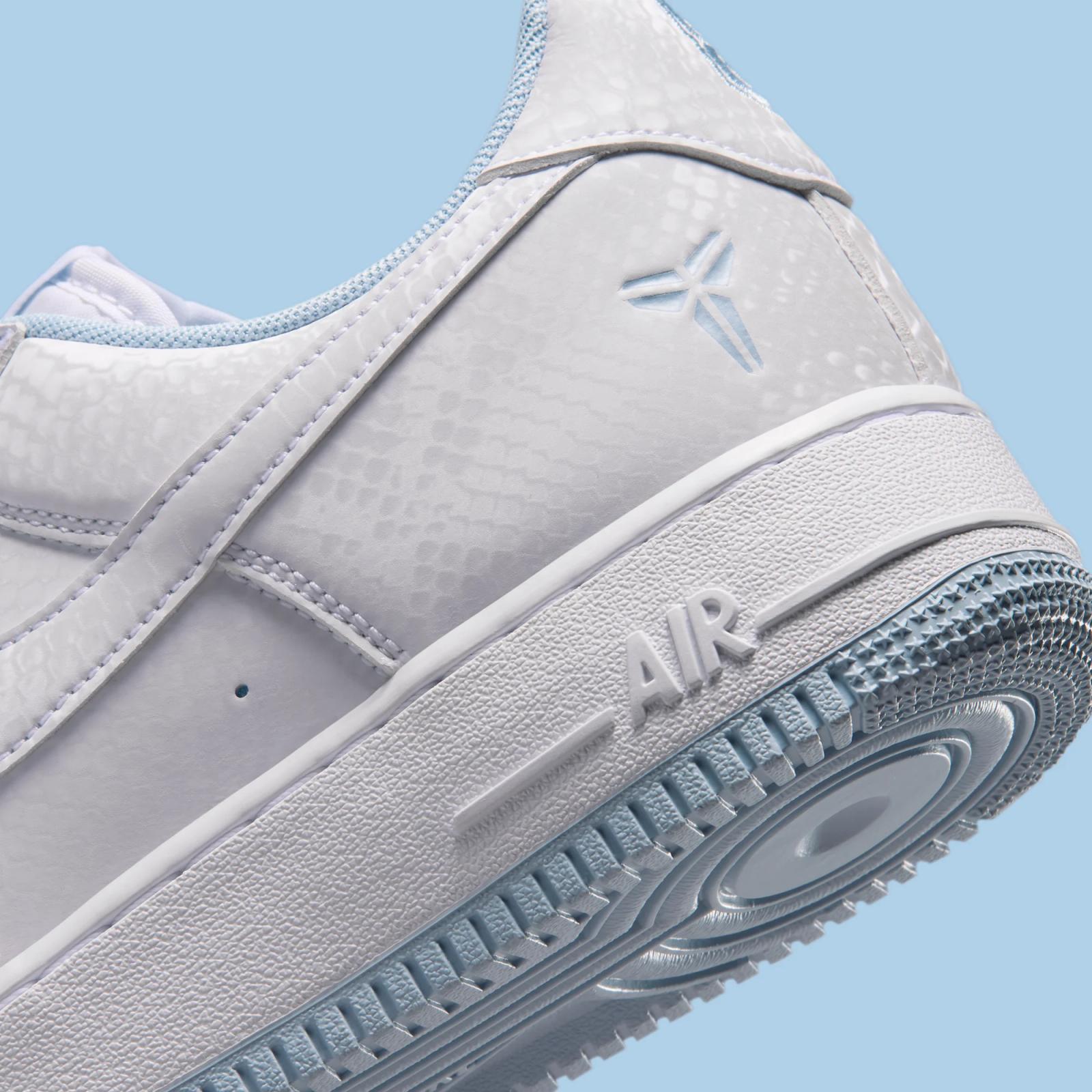 Kobe Bryant x Nike Air Force 1 Low "White & Armory Blue" drops September 1st, 2026