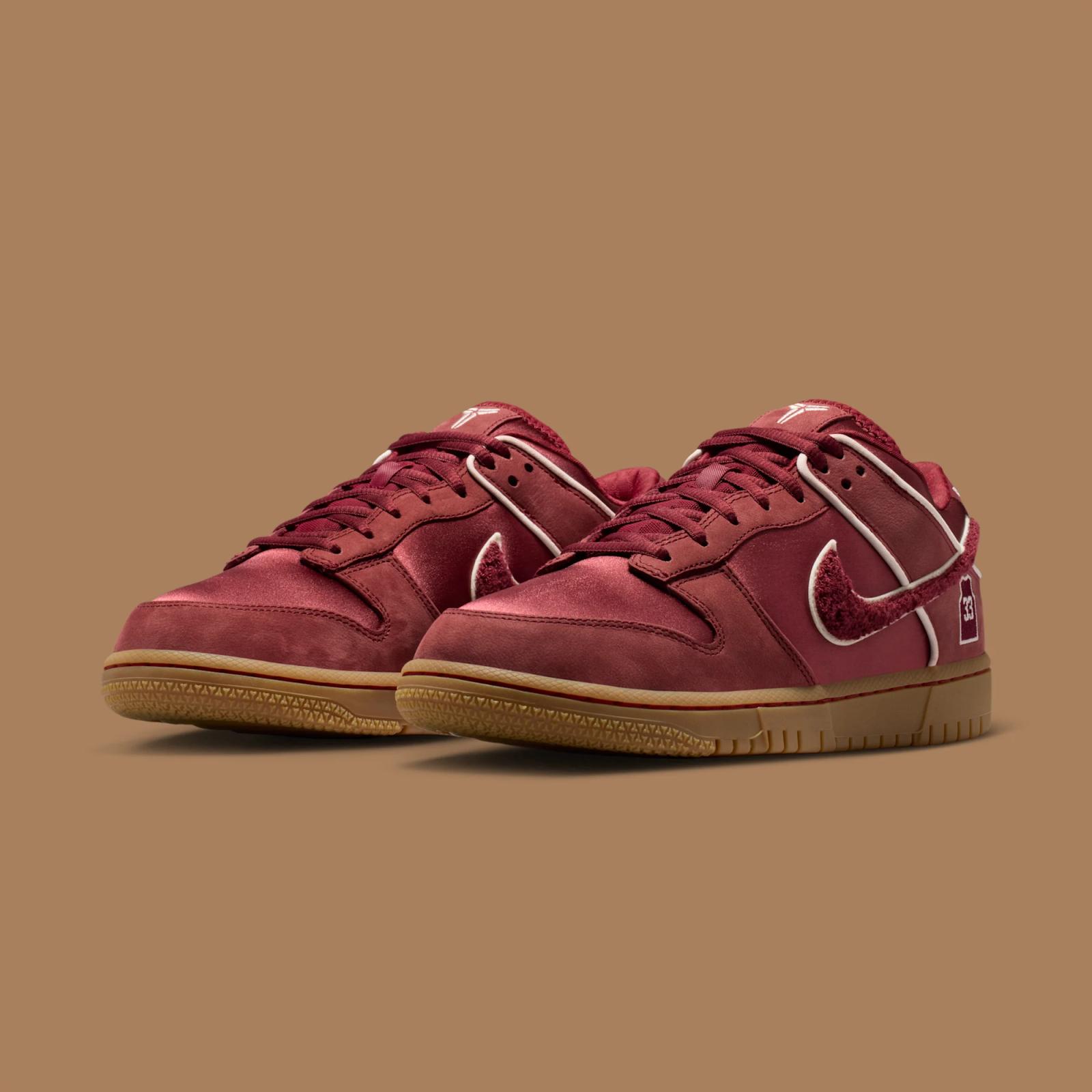 Kobe Bryant x Nike Dunk Low “Team Red & White” releasing in 2026