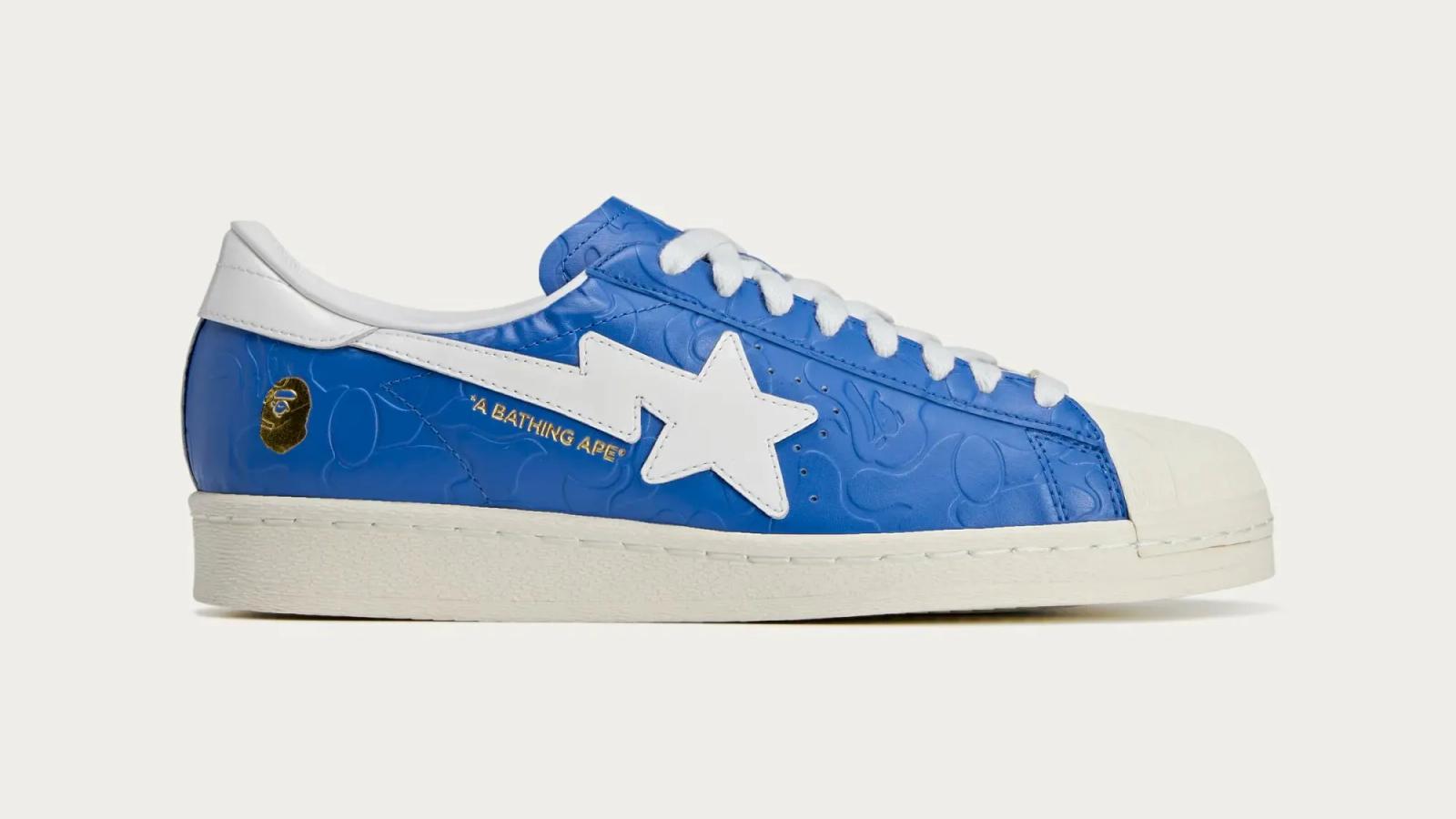 BAPE x Adidas Superstar V “Blue”
