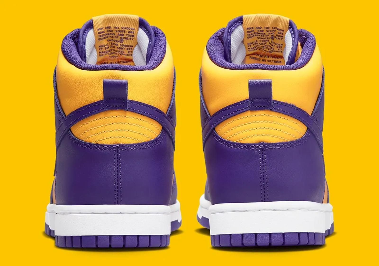 Nike Dunk High Purple Yellow