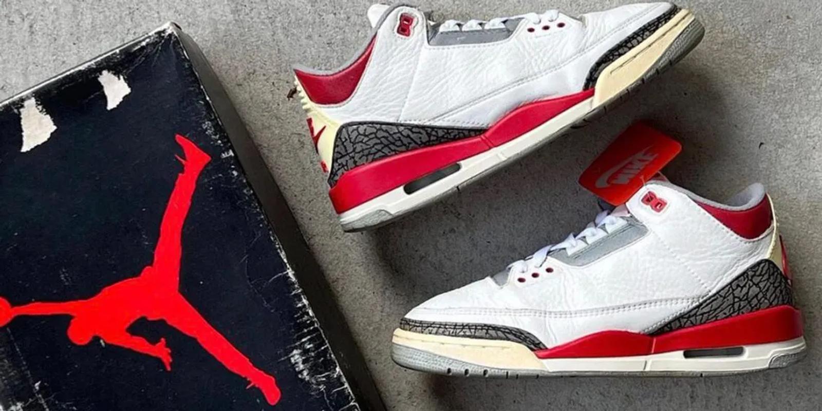 Air Jordan 3 Fire Red 1988 White / Fire Red 4367
