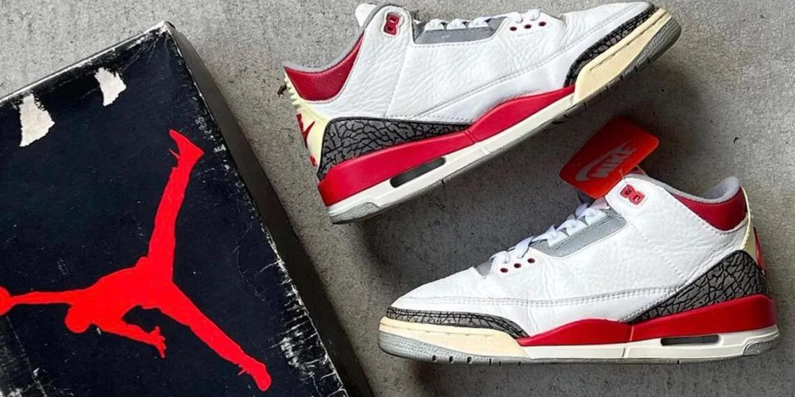 Air Jordan 3 Fire Red 1988 White / Fire Red 4367