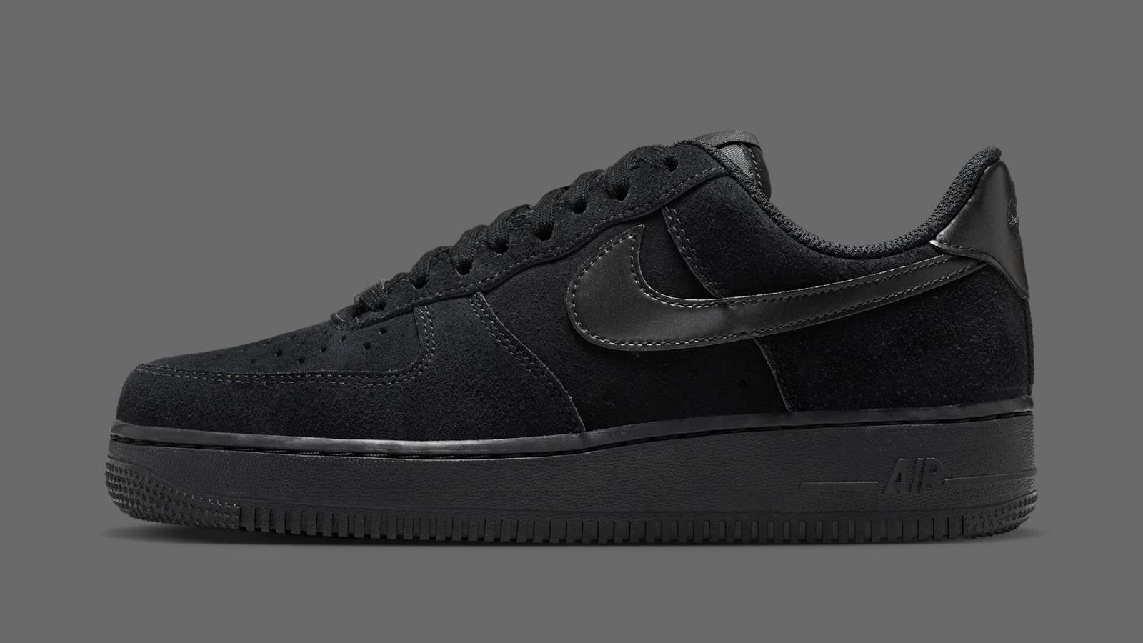 Nike Air Force 1 Low Suede "Black" releasing in 2026 Nike Air Force 1 Low Suede "Black" releasing in 2026