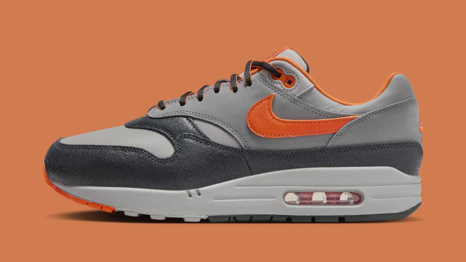 HUF x Nike Air Max 1 “Anthracite / Brilliant Orange”