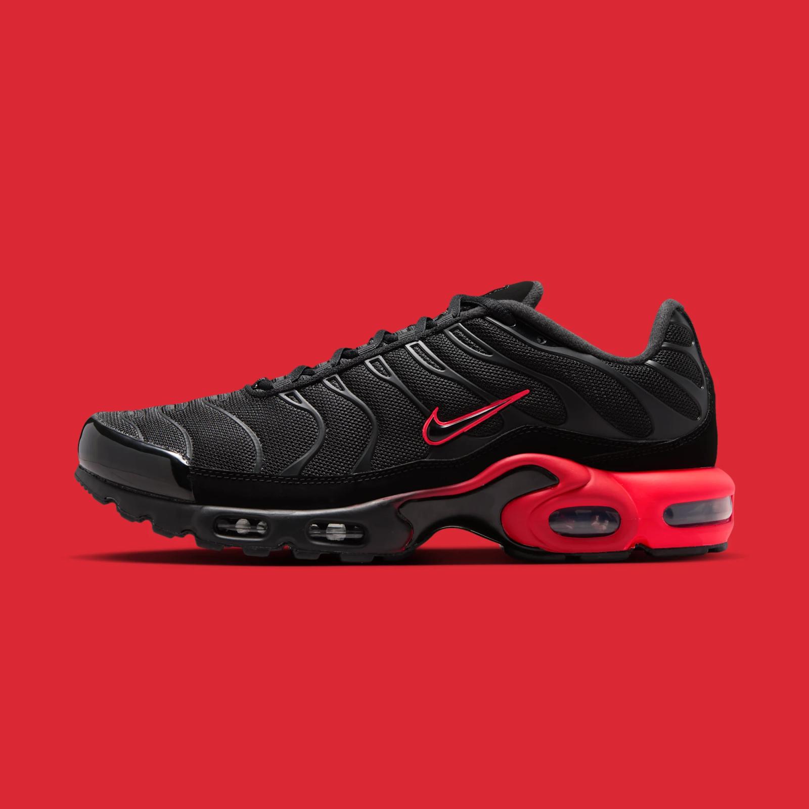 Nike Air Max Plus "Black & Bright Crimson" drops in 2026