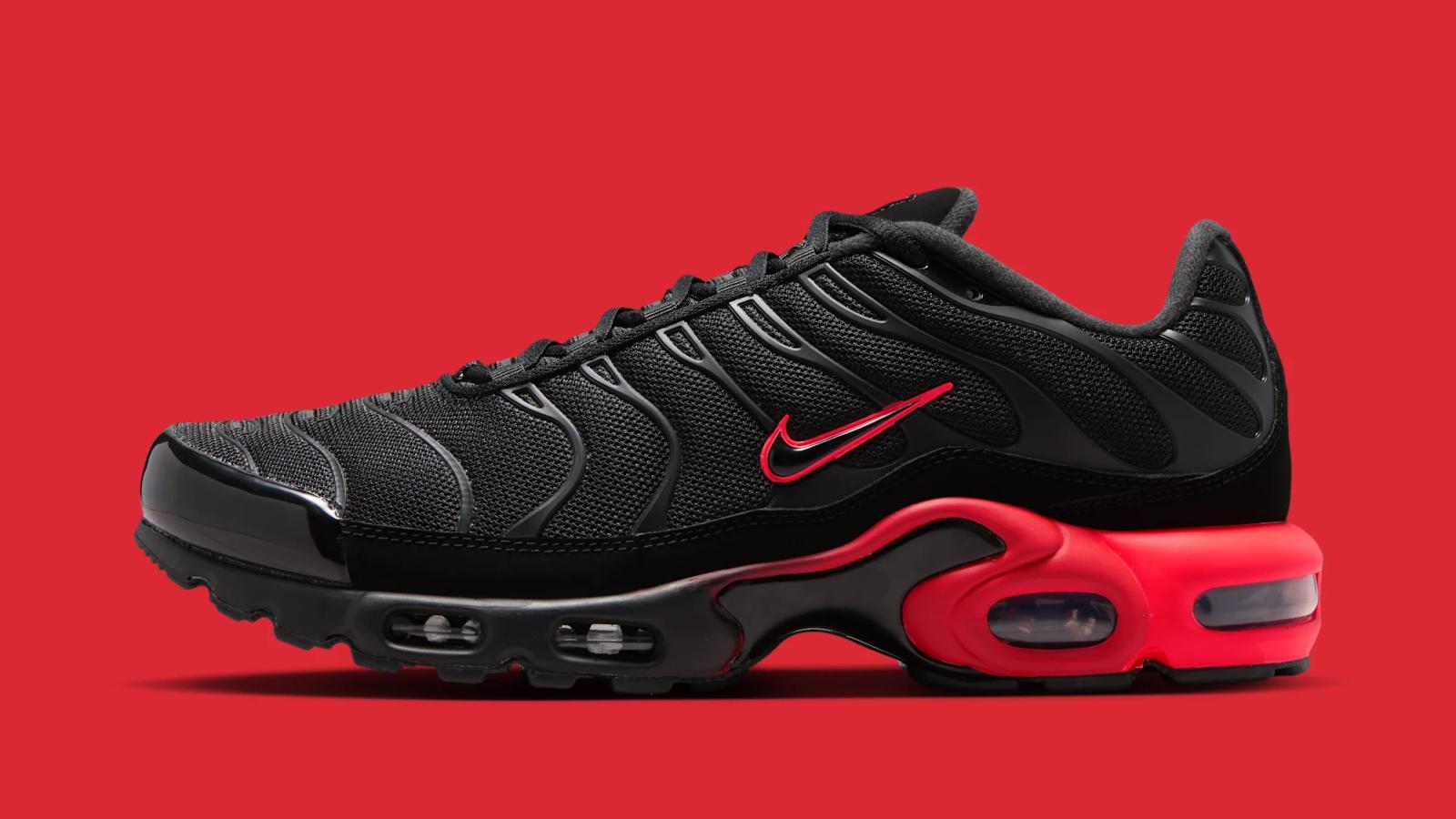 Nike Air Max Plus "Black & Bright Crimson" drops in 2026