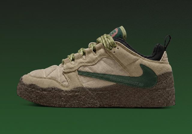 Travis Scott x Cactus Plant Flea Market x Nike Air Flea 1 "Khaki" Khaki/Night Forest/Oatmeal/Baroque Brown