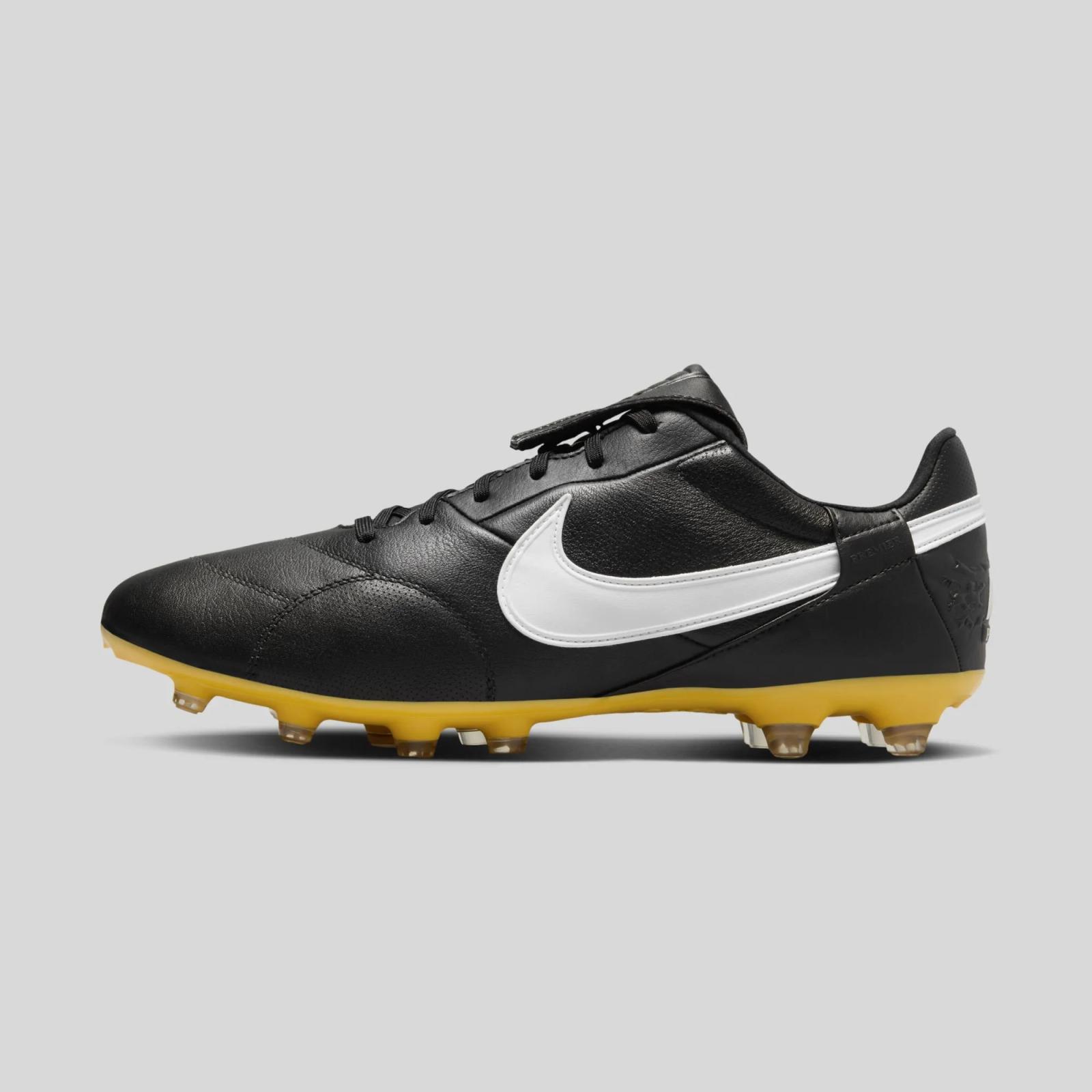 Nike Premier 3 FG Black White Amarillo