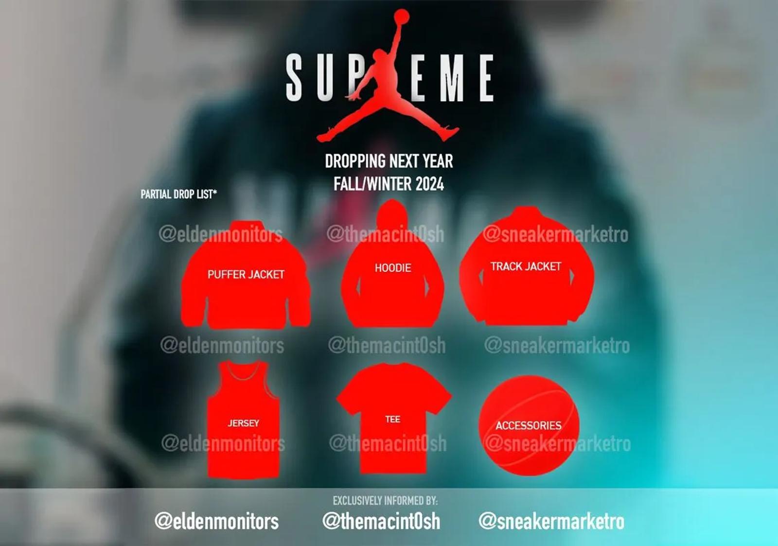 Supreme x Air Jordan Fall Winter 2024