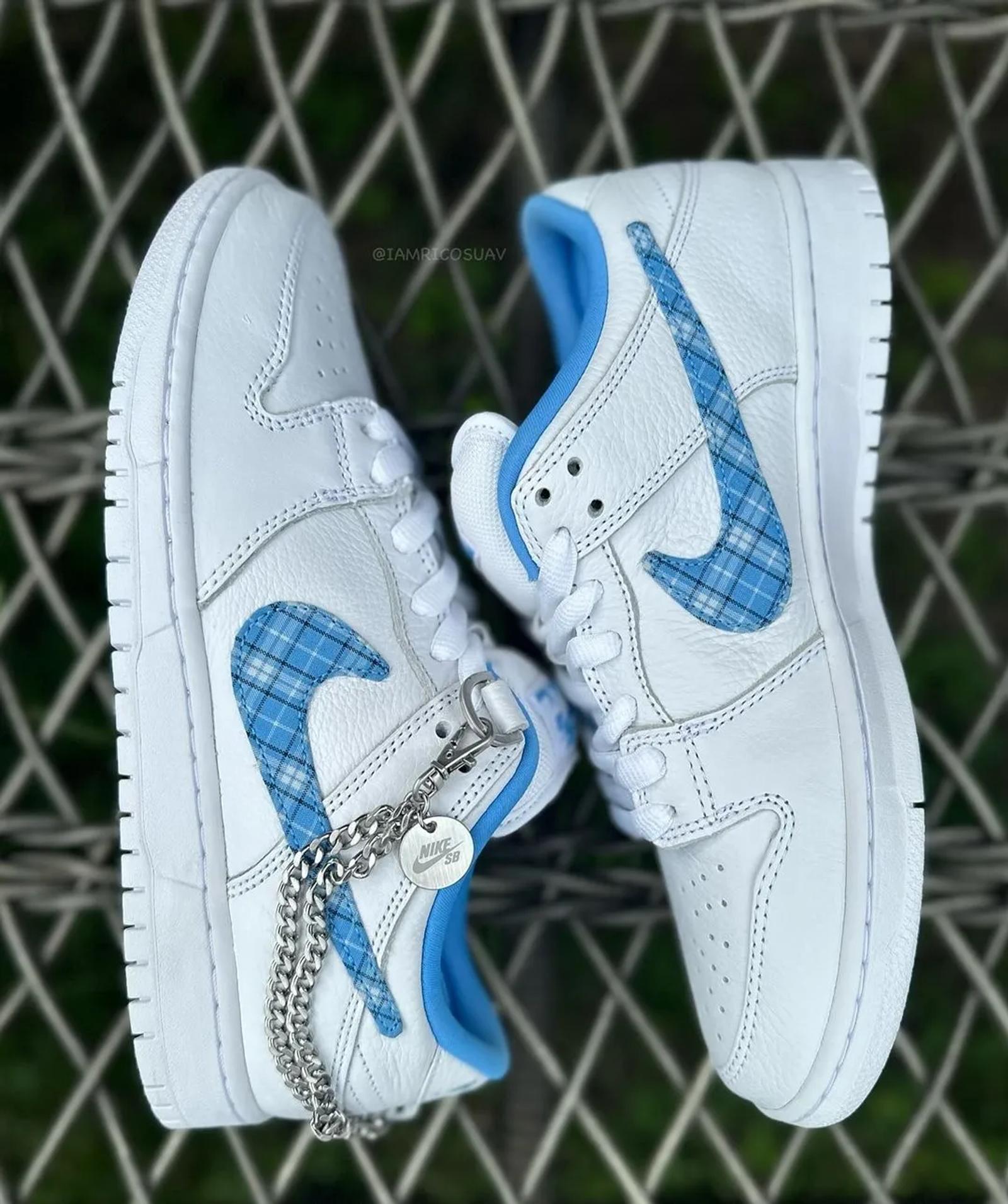 Nicole Hause x Nike SB Dunk Low Pro White / University Blue FZ8802-100