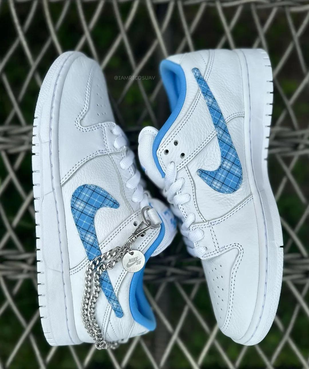 Nicole Hause x Nike SB Dunk Low Pro White / University Blue FZ8802-100