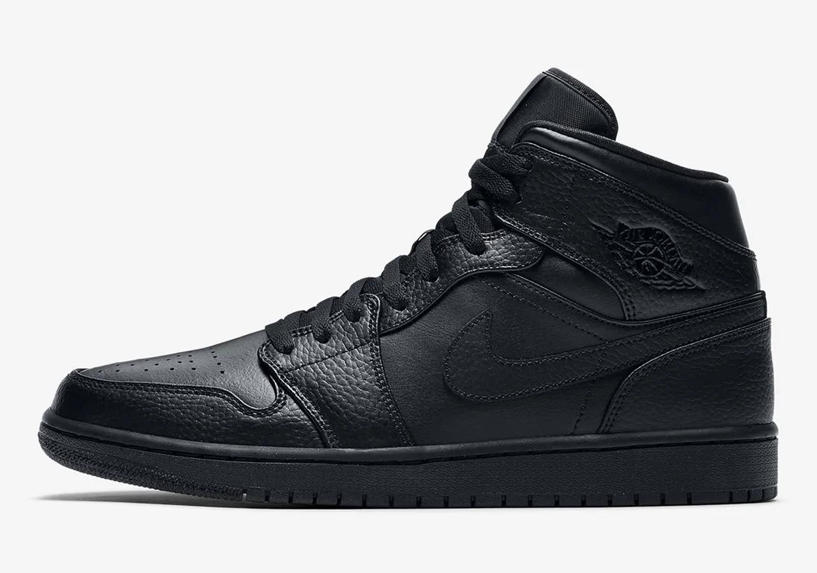 Air Jordan 1 Mid Triple Black