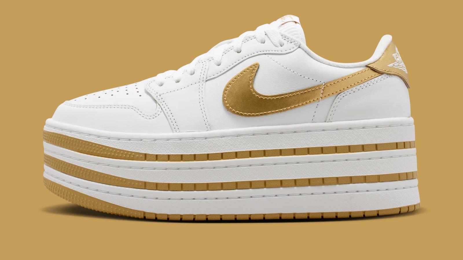 Air Jordan 1 Triple Stack SE "White & Metallic Gold" drops in 2026