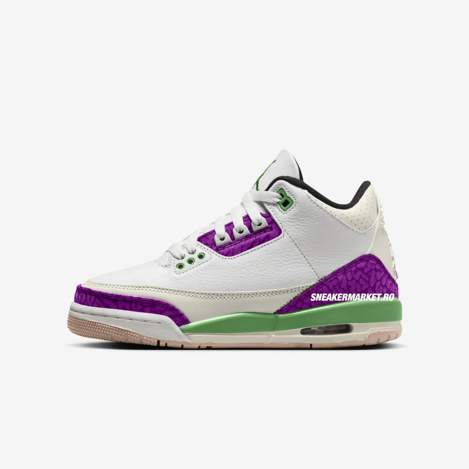 Air Jordan 3 Retro GS Joker HQ0784-100 Release Date 2025