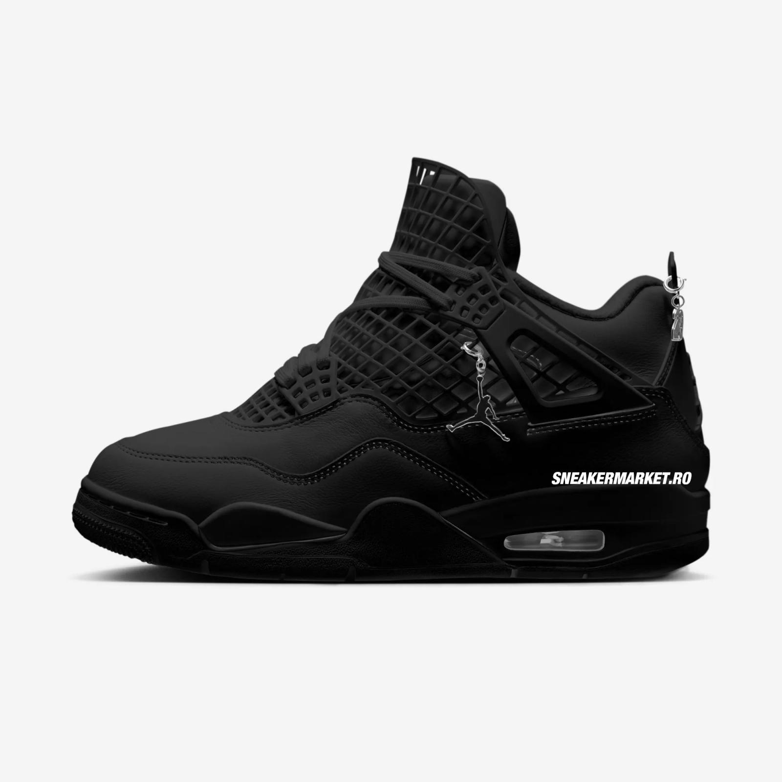 Air Jordan 4 Retro NET Black / Metallic Silver FN7251-001 Release Date
