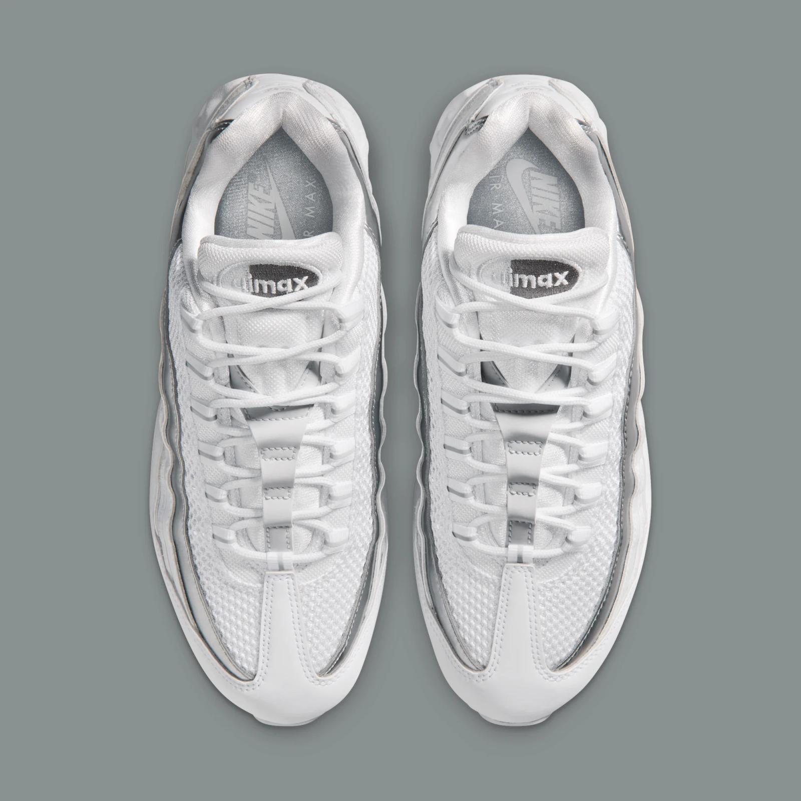 Nike Air Max 95 Big Bubble SE W "White & Metallic Silver" drops in 2026