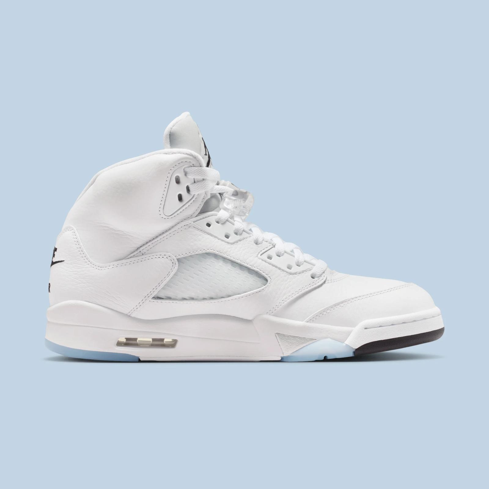 Air Jordan 5 Retro “White & Metallic Silver” releasing in 2026