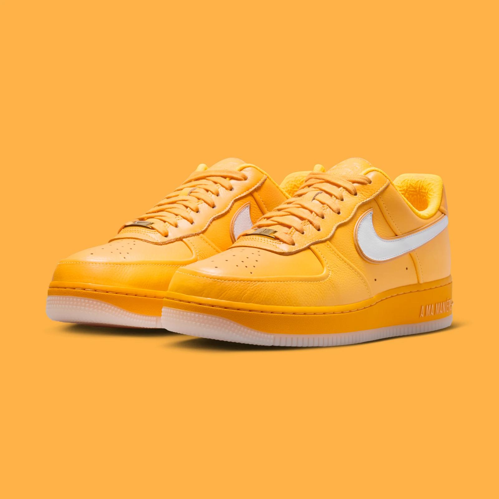 A Ma Maniere x Nike Air Force 1 Low "Laser Orange" drops in 2026