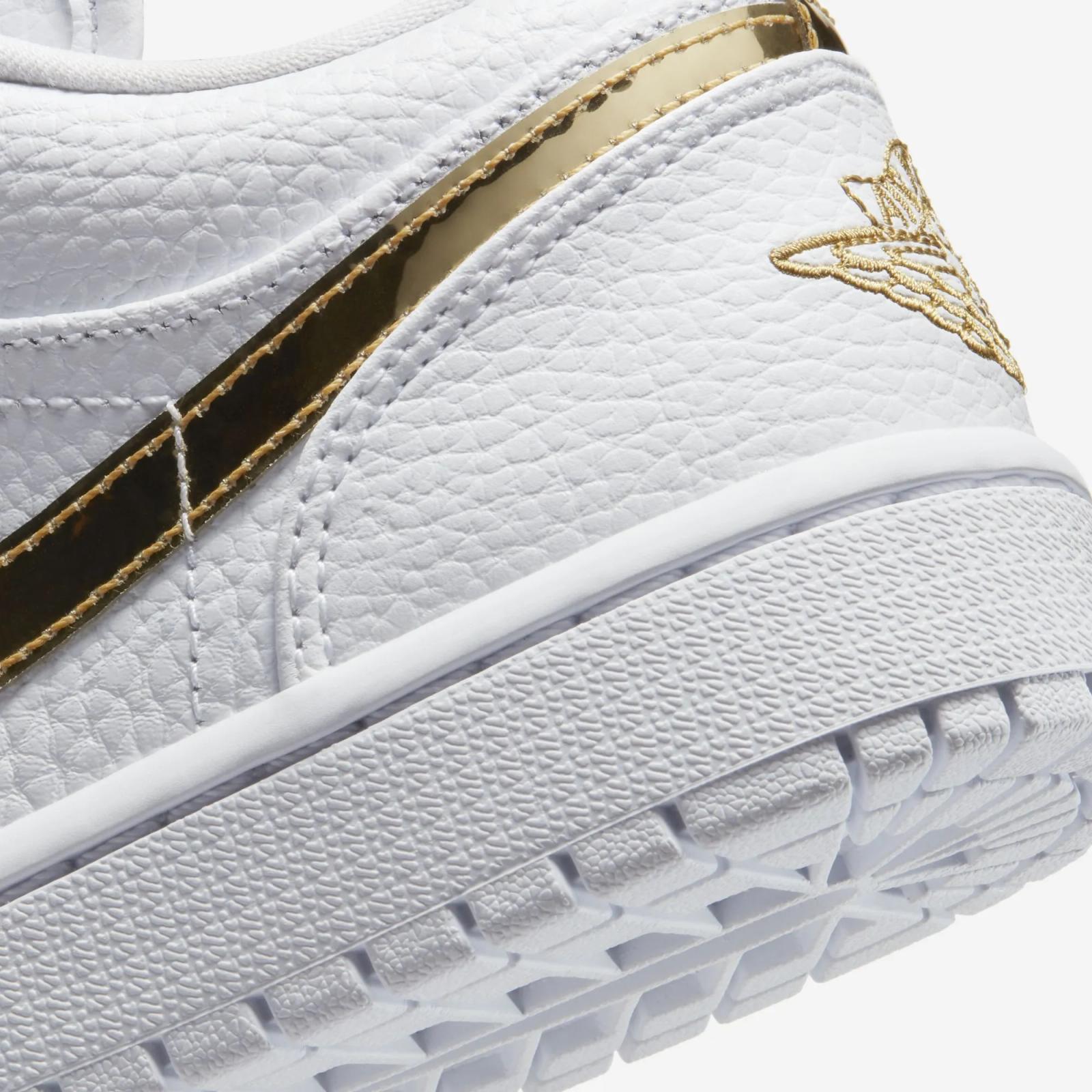 Air Jordan 1 Low White Metallic Gold 2024 Restock CZ4776-100