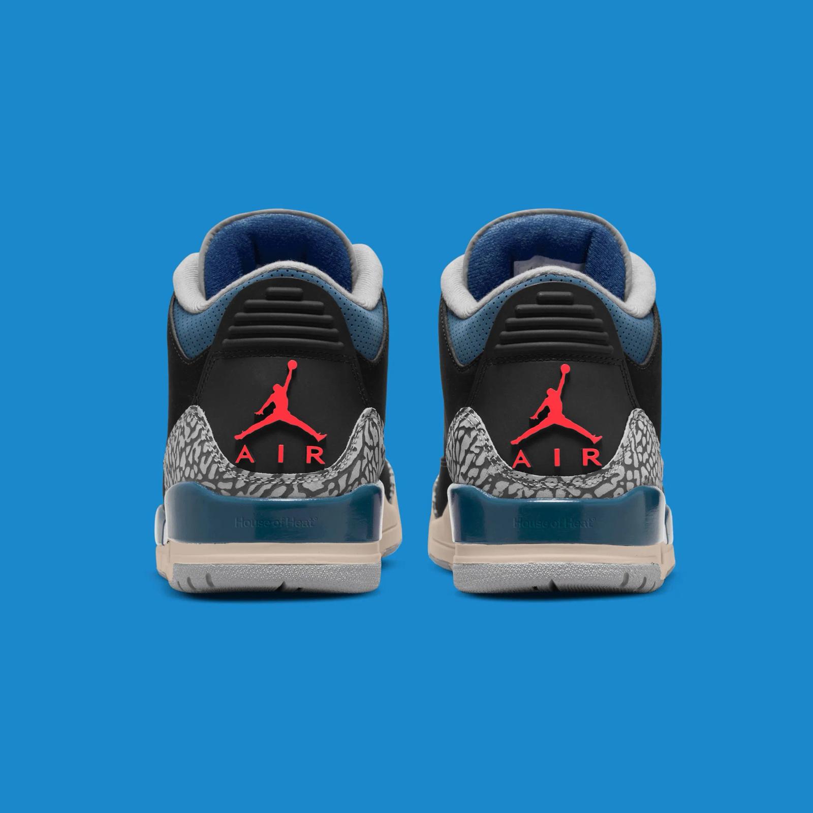Air Jordan 3 Retro Black / Military Blue IB8967-004