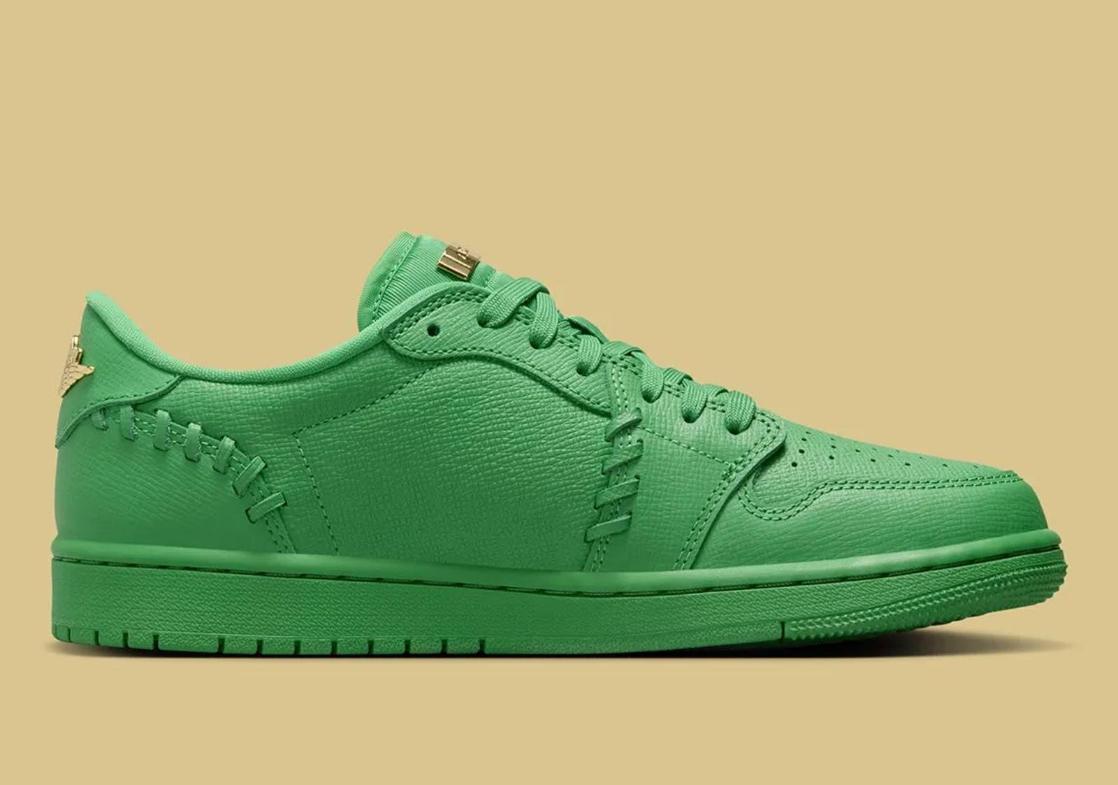 Air Jordan 1 Low Method of Make WMNS Lucky Green Metallic Gold