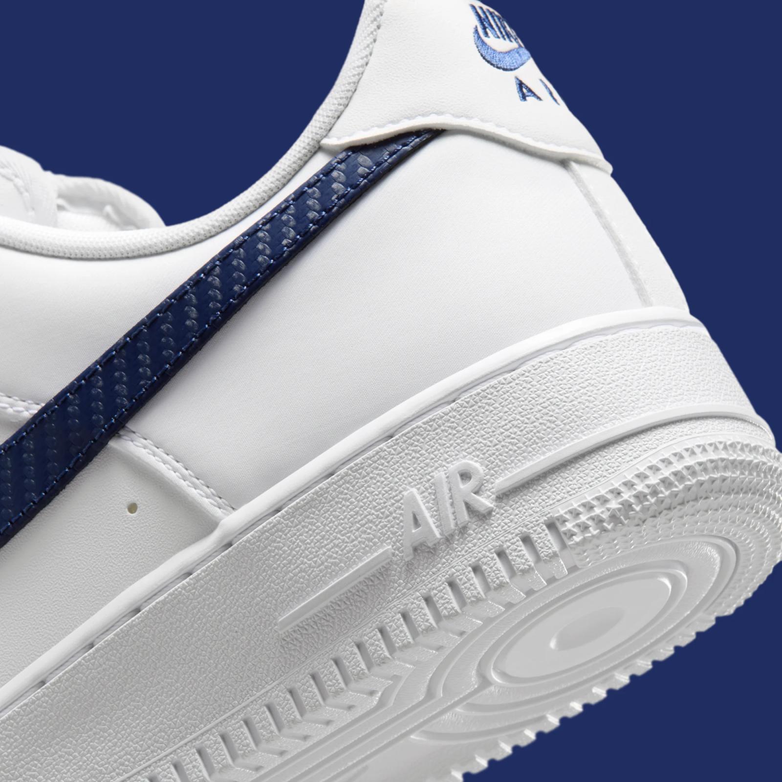 Nike Air Force 1 Low Tech "White & Midnight Navy" drops April 1st, 2026