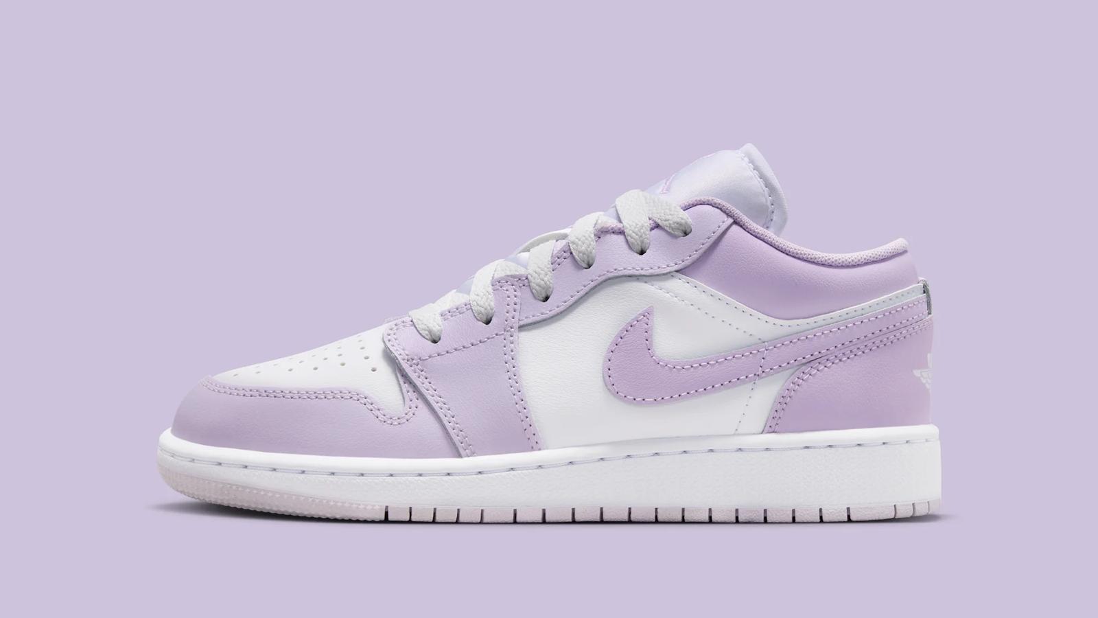 Air Jordan 1 Low GS "Barely Grape" drops May 1, 2026 Air Jordan 1 Low GS "Barely Grape" drops May 1, 2026