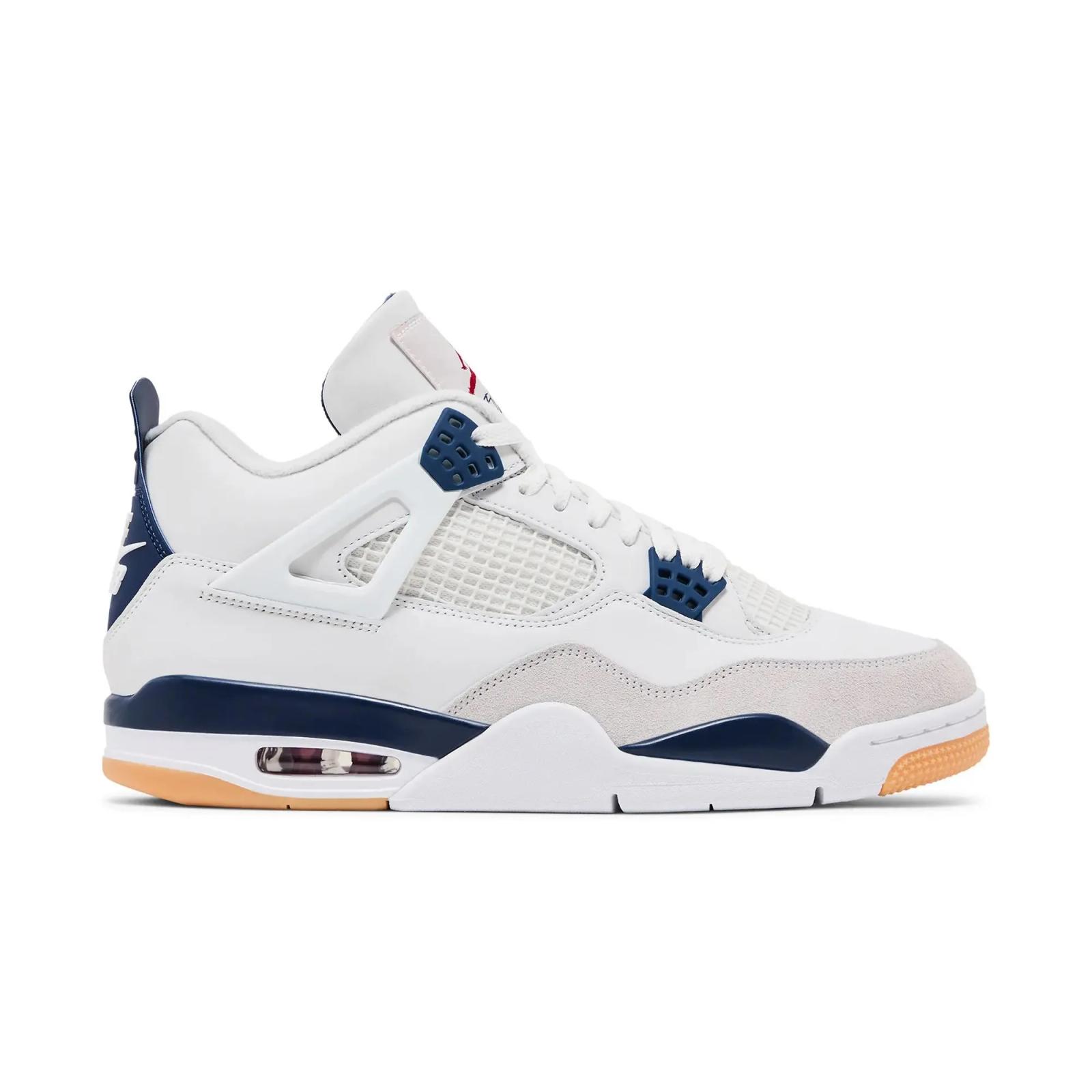 Nike SB x Air Jordan 4 Retro White / Navy DR5415-100 Release Date 18 March 2025