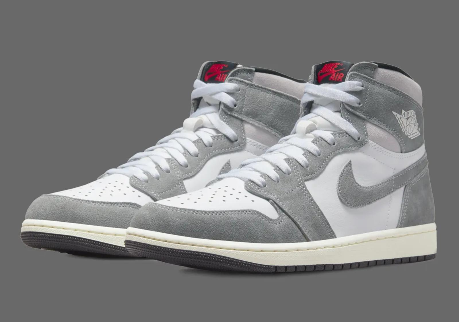 Air Jordan 1 Retro High OG Washed Heritage Smoke Grey