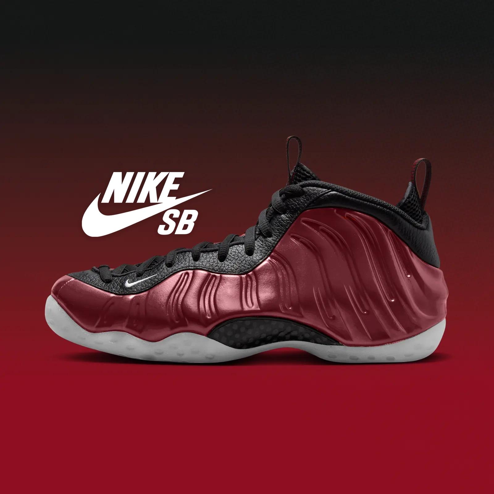 Nike SB x Nike Air Foamposite One QS "Black & Team Red" drops in 2027