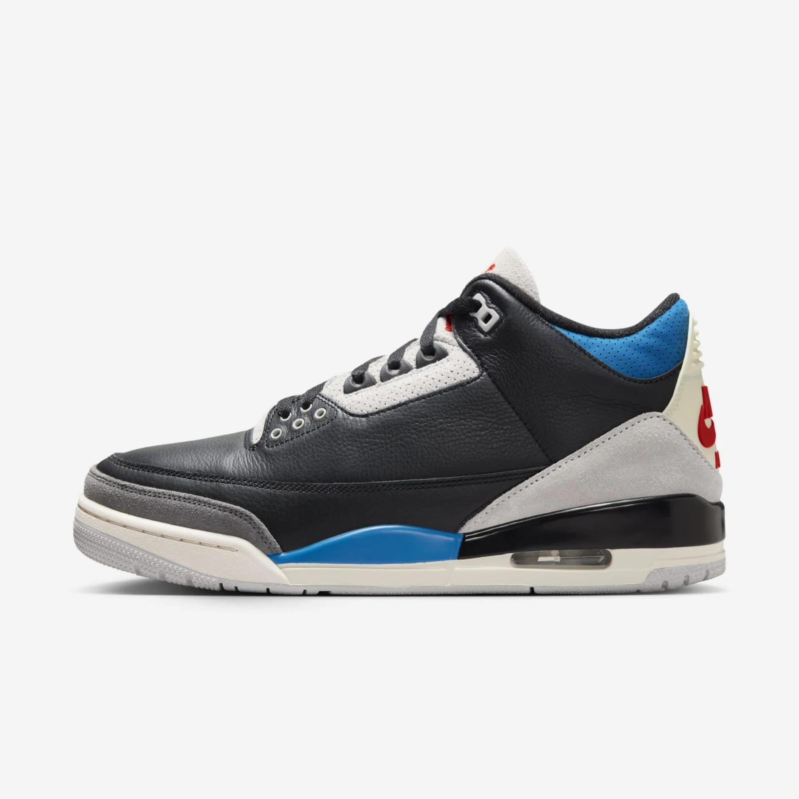 Air Jordan 3 Retro Rare Air “Black / Military Blue”