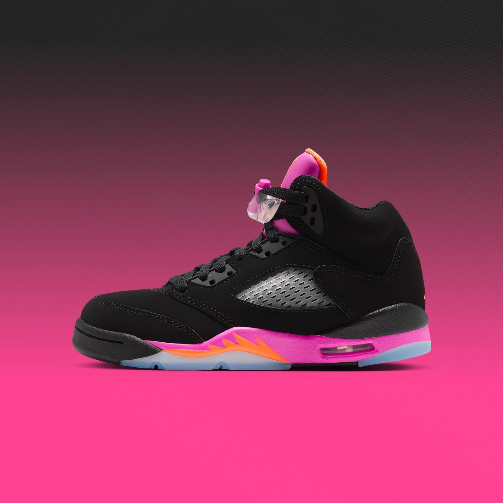 Air Jordan 5 Retro GS "Black & Fierce Pink" drops January 16th, 2027