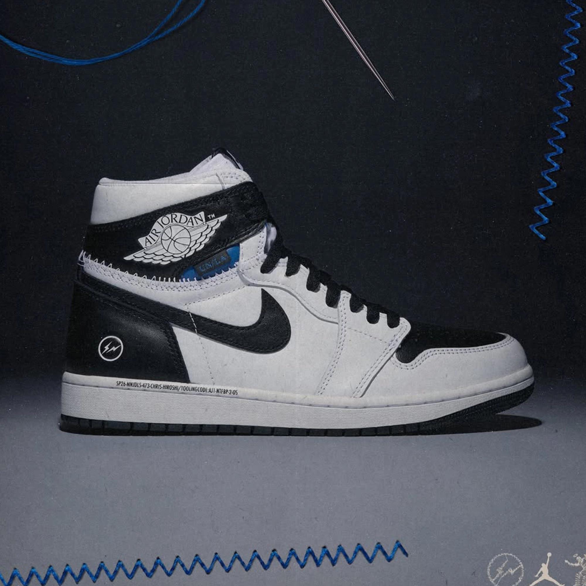 Fragment x Union LA x Air Jordan 1 Retro High OG SP “Black / White” Release Date 2026
