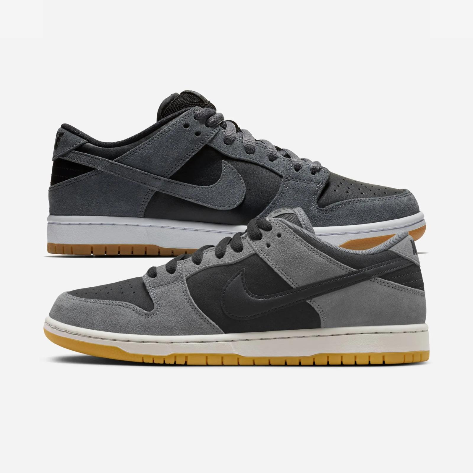 Nike SB Dunk Low Pro Dark Smoke Grey 2025 (HF3063-001) vs Dark Grey TRD 2018 (AR0778-001)