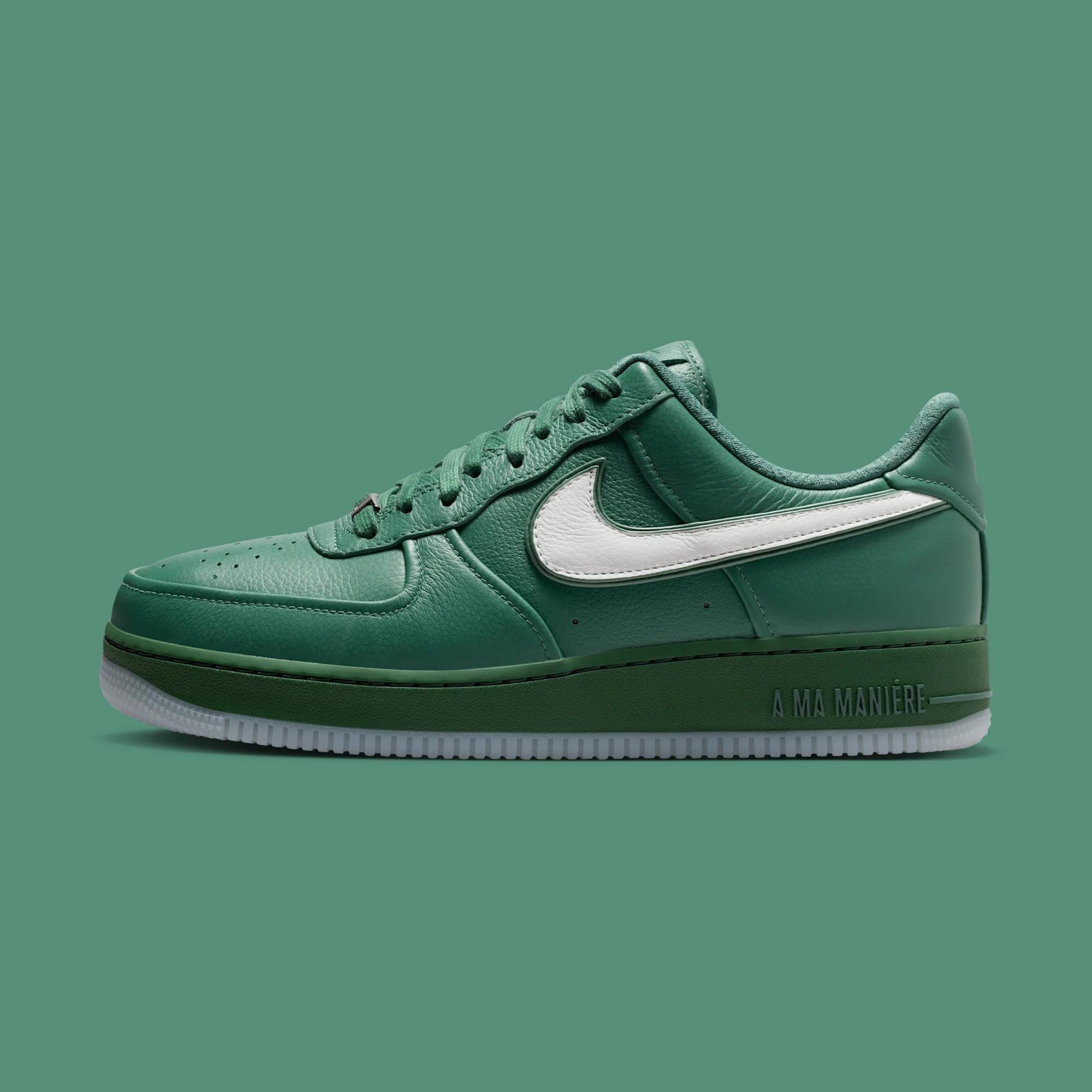 A Ma Maniere x Nike Air Force 1 Low "Green Stone" drops in 2026