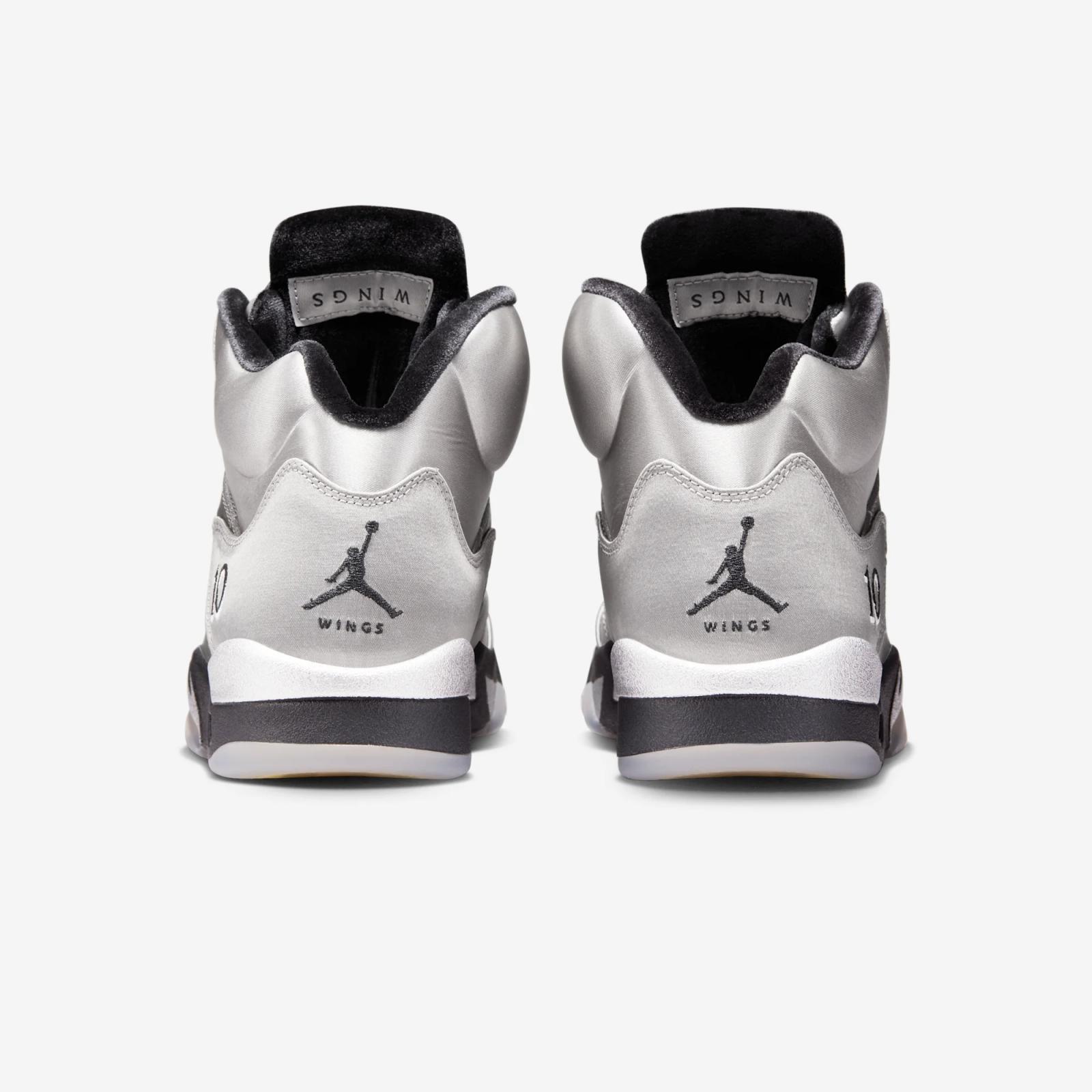 Air Jordan 5 Retro Wings Medium Grey Black Metallic Silver IO2038-001 Release Date Fall 2025