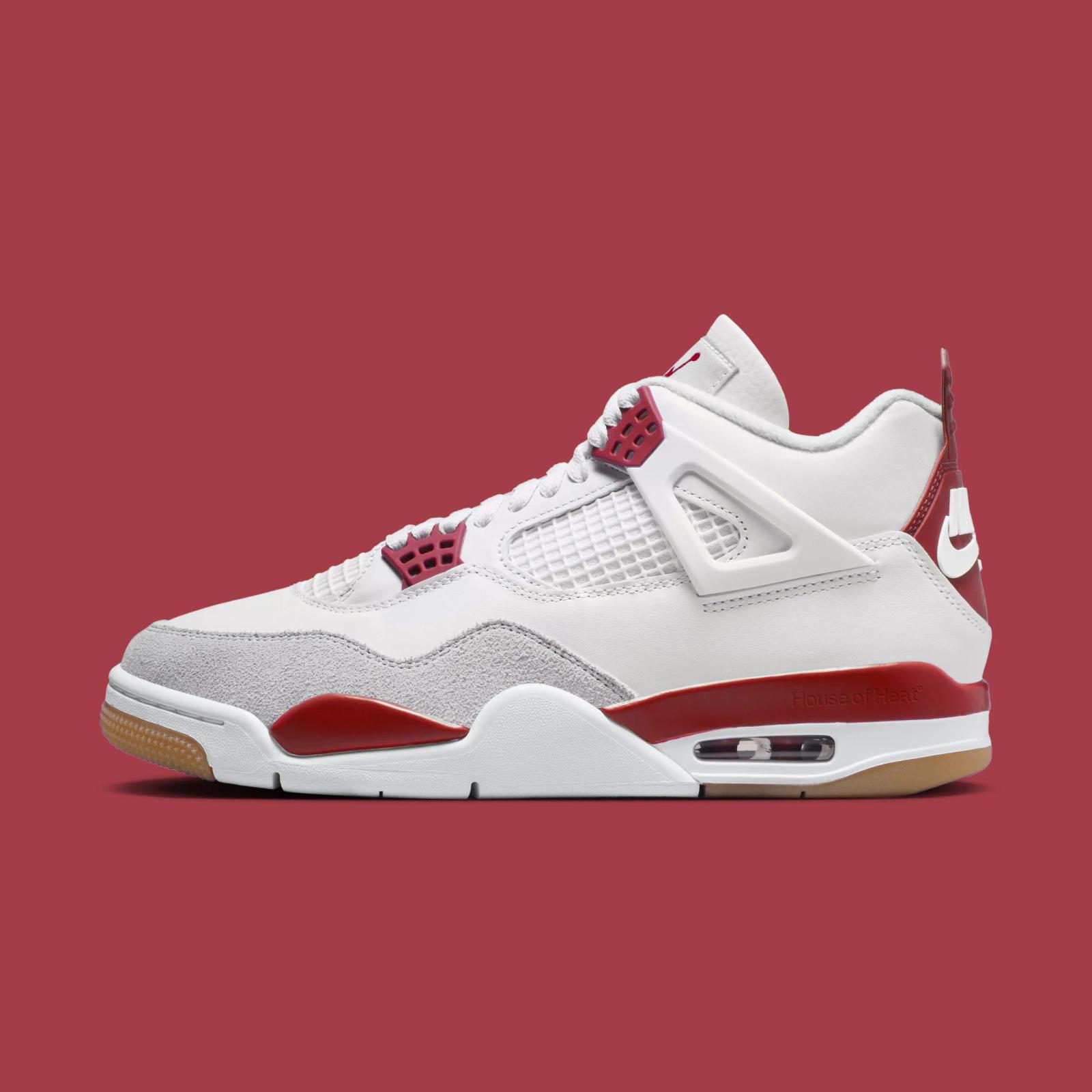 Nike SB x Air Jordan 4 Retro “White / Varsity Red”