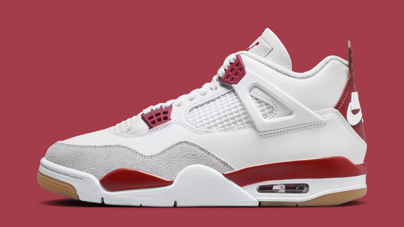 Nike SB x Air Jordan 4 Retro “White / Varsity Red”