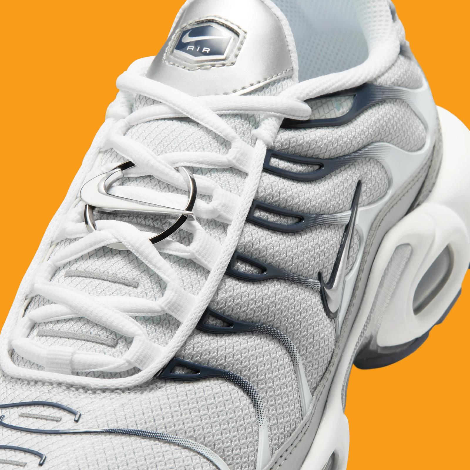 Nike Air Max Plus W "Metallic Silver" drops April 1st, 2026