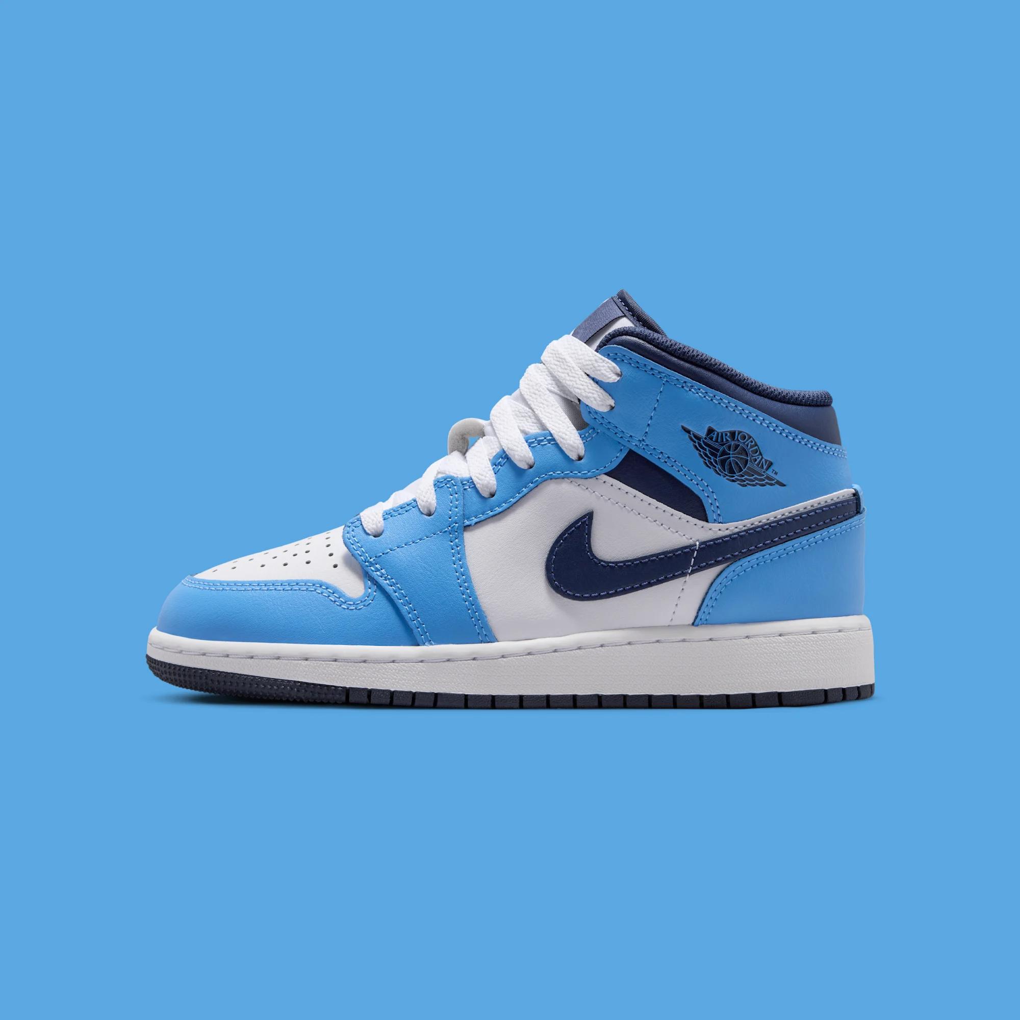 Air Jordan 1 Mid GS "University Blue" drops May 1, 2026