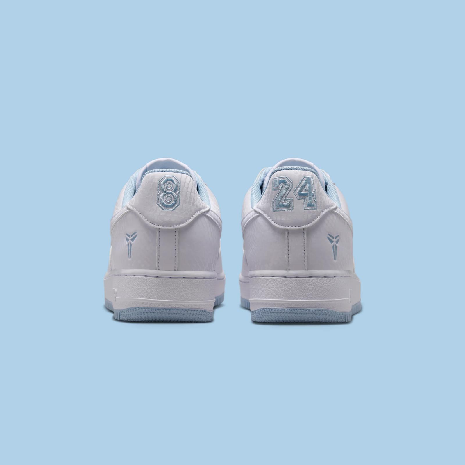 Kobe Bryant x Nike Air Force 1 Low "White & Armory Blue" drops September 1st, 2026