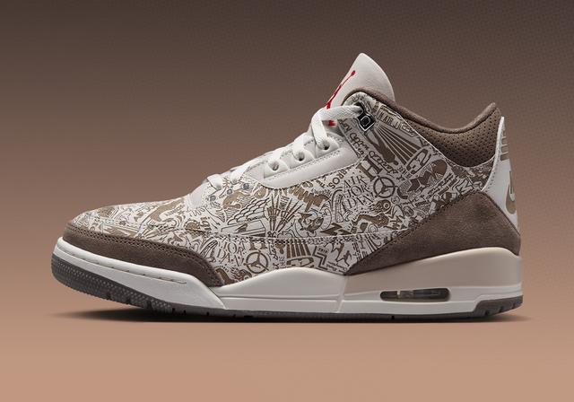 Air Jordan 3 Retro OG "Laser" Phantom/University Red/Palomino/Sail