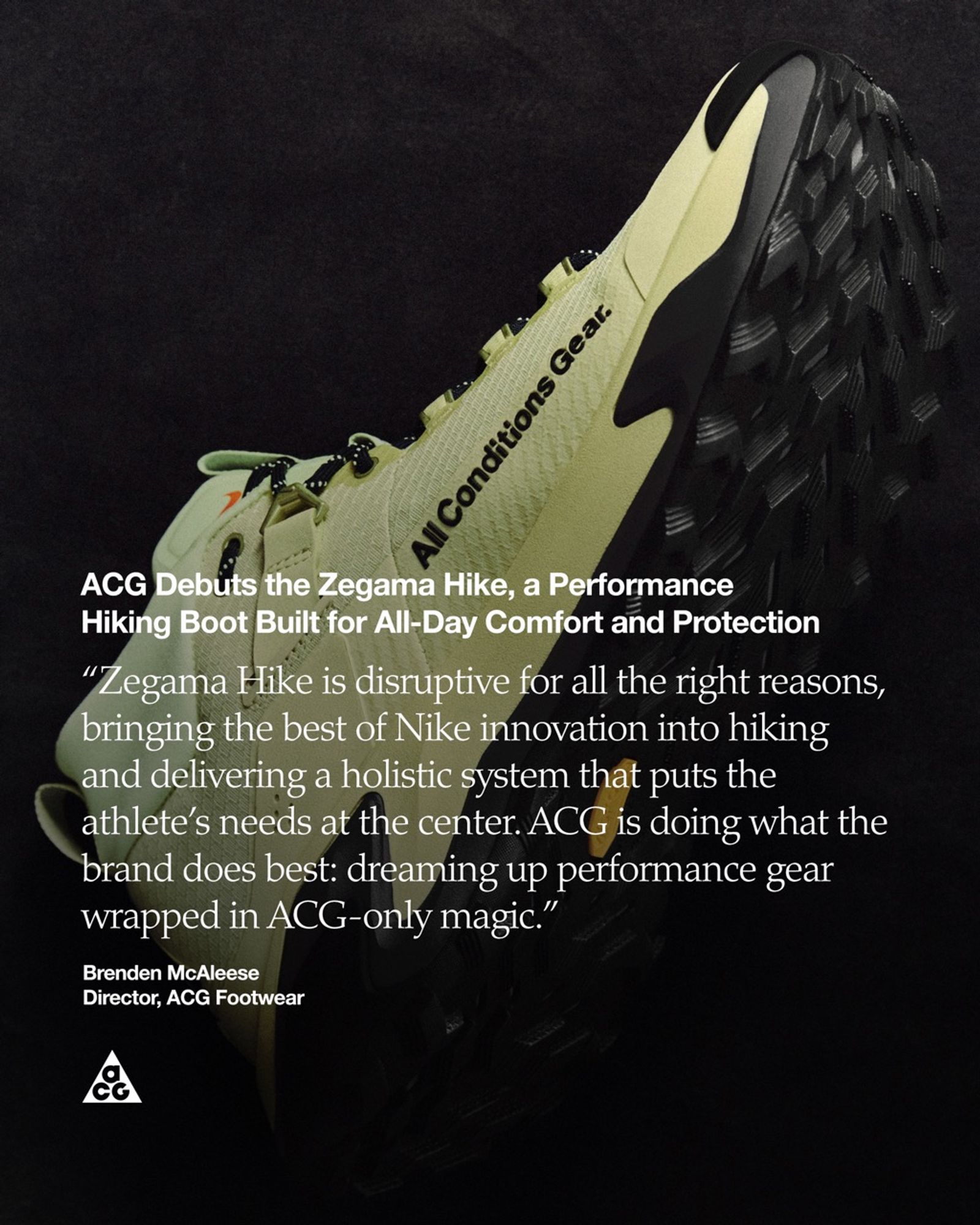 ACG Debuts the Zegama Hike, a Performance Hiking Boot Built for All-Day Comfort and Protection