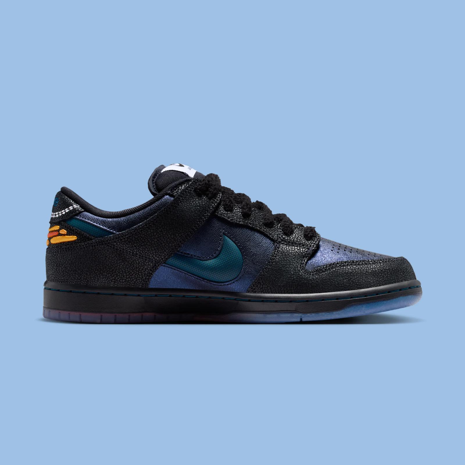 Bluetile x Nike SB Dunk Low Pro QS "Black & Marina" drops May 8th, 2026