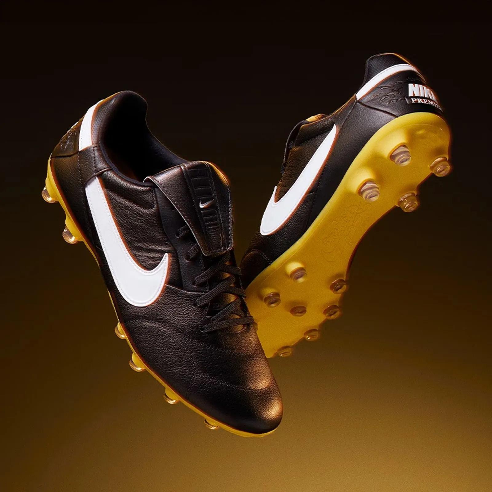 Nike Premier 3 FG Black White Amarillo AT5889-005