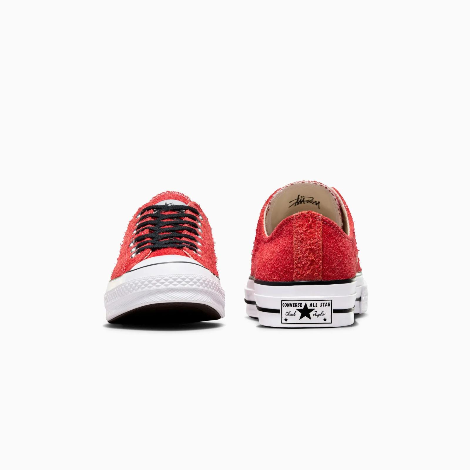 Stussy x Converse Chuck 70 Low Poppy Red A07664C