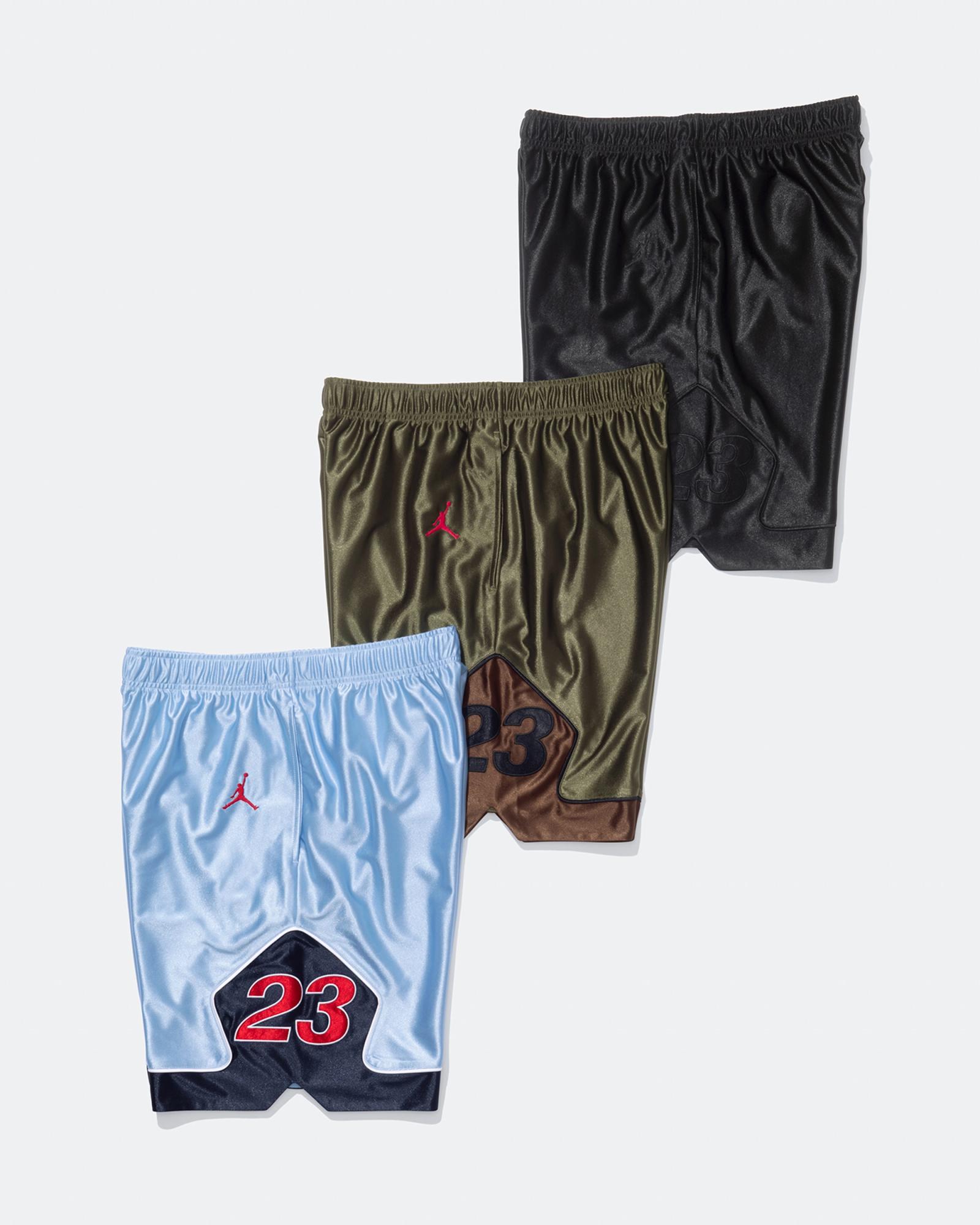 Supreme x Air Jordan Diamond Short Black HF3054-010 Olive Canvas HF3054-395 Psychic Blue HF3054-436