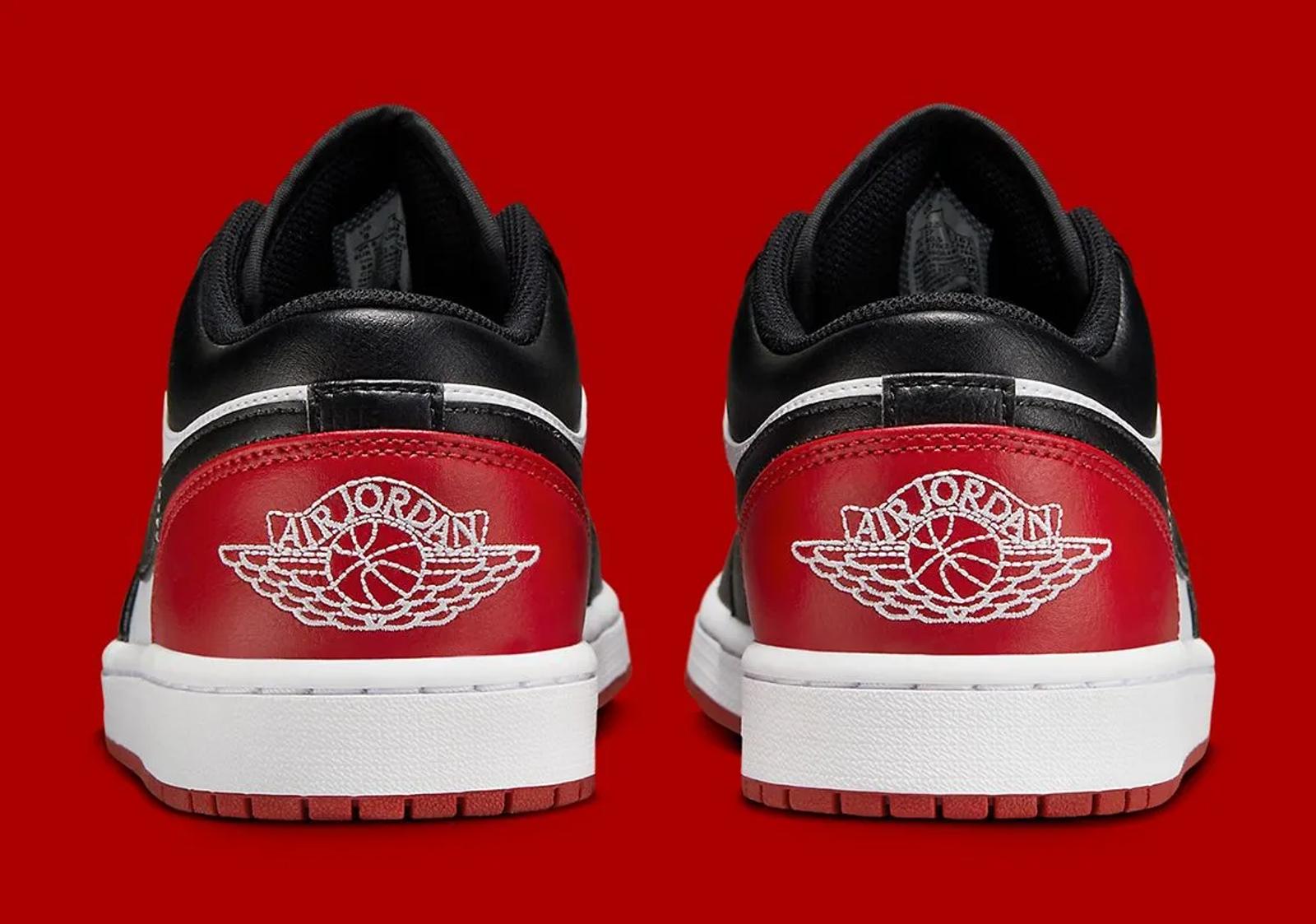 Air Jordan 1 Low Bred Toe 2.0